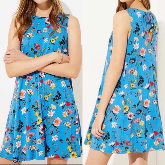 LOFT Dresses & Skirts - LOFT Lily Tie Back Swing Dress, SZ M